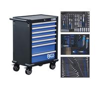 BGS Carrello da officina, 7 cassetti, con 263 utensili Quantità:1