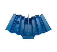 BGS 33002 | Valigetta portautensili in metallo, vuota, 530 x 200 x 200 mm, 5 scomparti