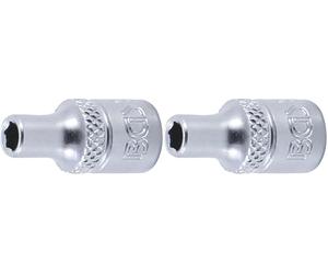 Bgs - Chiave A Bussola-Inserti "Pro Torque" 6,3 (1/4), 4 Mm (Confezione da 2)
