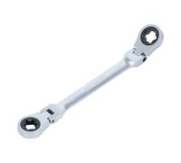 BGS 71028-20X24 | Chiave ad anello a cricchetto doppia | inclinabile | con testa ad anello | SW E20 x E24