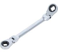 BGS Chiave ad anello a cricchetto doppia, inclinabile, SW E20 x E24 71028-20X24