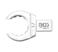 BGS Chiave ad anello ad innesto, aperto, 17 mm, sede 9 x 12 mm Quantità:1