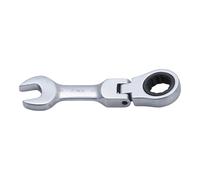 BGS 6915 | Chiave combinata a cricchetto | corta | 120 mm | inclinabile | SW 15 mm | Chiave a cricchetto dentata fine | acciaio CV