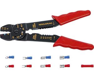 BGS Diy 1423 | Pinza di crimpatura con assortimento di capicorda | 200 mm | 61 pz.