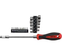 BGS Diy 20131 | Serie di inserti per cacciavite | con gambo flessibile | 31 pz.