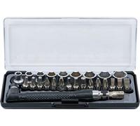 BGS Diy 20802 | Serie di inserti e bussole con portainserti angolare | 6,3 mm (1/4") | 26 pz.