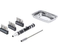 BGS Diy 20821 | Serie di inserti di precisione per cacciavite | con vaschetta magnetica | 21 pz.