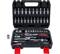 BGS 2142 cassetta cricchetto 1/4 46 pz. assortimento bussole inserti cacciaviti