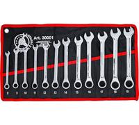 12 Chiave Miste A cricchetto (Plate-Fourche) 8 9 10 11 12 13 14 15 16 17 19 MM