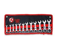 BGS Do it yourself Chiavi a forchetta con cricchetto ad anello, extra corte, apertura 8-19mm, 12pz. Quantità:1