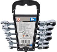 Kraftmann, 30005, Maul cricchetto anello set chiave, 6 pezzi