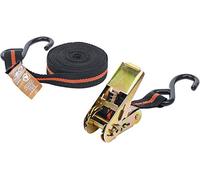 Bgs 3553. - Cinghia Ferma Carico Tenditoio A Cricchetto 5 Mt Con 2 Ganci