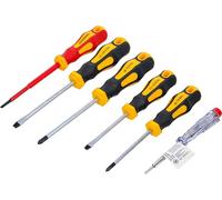 BGS Diy 35816 | Serie di cacciaviti per elettricisti VDE | taglio / croce | 6 pz.