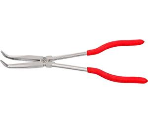 BGS Diy 412 | Pinza becchi mezzi tondi | extra lunga | 90° piegata | 280 mm