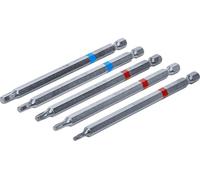 BGS Diy 4836 | Serie di inserti | attacco esagono esterno 6,3 mm (1/4") | esagono interno, profilo a T (per Torx) | lunghezza 110 mm | 5 pz.