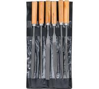 BGS Diy 50201 - Set di lime per chiavi, manico in legno, 100 mm, 6 pezzi
