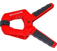 BGS Diy 59820 | Morsetto a colla | 115 mm | Campo di serraggio 0-50 mm | ganasce mobili | Morsetto a molla | Morsetto a molla