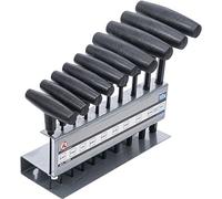 BGS Diy 7099 | Serie di cacciaviti con impugnatura a T | dimensioni in pollici | esagono interno 3/32" - 3/8" | 10 pz.