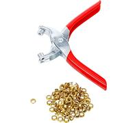 BGS Diy 75831 | Pinza a fustella con 100 occhielli tondi | 5,0 mm