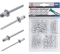 BGS Diy 75846 | Assortimento rivetti a strappo | Ø 2,4 - 4,8 mm | 100 pz.