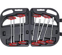 Kraftmann, 7881, Impugnatura a T set chiave a bussola, 6-14 mm