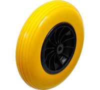 BGS Diy 80657 | Ruota senza camera d'aria | poliuretano, giallo/nero | 400 mm