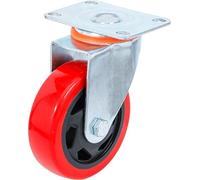 BGS Diy 80663 | Ruota piroettante | rosso/nero | Ø 100 mm