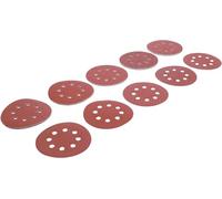 BGS Diy 80817 | Set di fogli abrasivi per levigatrice eccentrica | Ø 125 mm | K 40 - 180 | 25 pz.