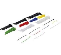 BGS Diy 80873 | Assortimento fascette per cavi | colorate | 100 - 200 mm | 450 pz.