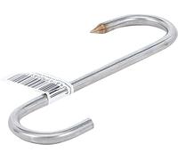 BGS Diy 80912 - Gancio per macellaio, in acciaio inox, 120 mm, gancio per macellaio, gancio in acciaio inox, gancio a S, gancio per affumicatura, gancio per alimenti