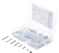 Bgs Technic Pro+ - Set Di Dadi E Viti Assortiti, 125 Pezzi, M4 E M5, Sistema Metrico