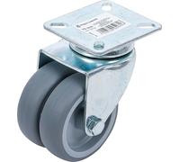 BGS Diy 81946 | Doppia ruota piroettante | Ø 75 mm