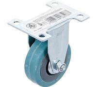 BGS DIY 81961 - Rotella fissa in gomma con base a vite, diametro 50 mm