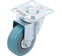 BGS Diy 81962 - Ruota girevole, in gomma, con base a vite, Ø 50 mm