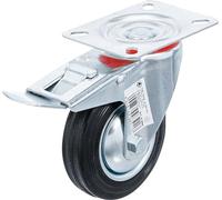 BGS Diy 81966 | Ruota piroettante | con freno | con supporto fisso | Ø 100 mm