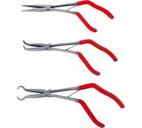 BGS Diy 84528 | Set di pinze telefoniche e a becchi lunghi | con maniglia a pistola | 275 mm | 3 pz.
