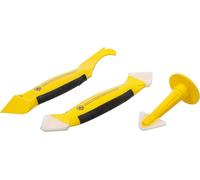 BGS Do it yourself Set di spatole e utensile per rimozione silicone, 3pz. Quantità:1