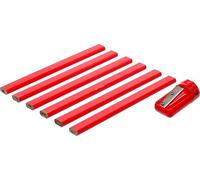 Kraftmann - Matite Da Carpentiere Con Temperino, 7 Pezzi
