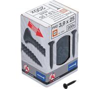 BGS Diy 88061 - Viti per montaggio rapido, PH2, filettatura fine, 3,9 x 25 mm, 200 pezzi