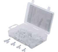 BGS Diy 88166 | Assortimento fermacavi da parete | 71 pz.