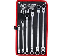 BGS Diy 91541 - Set di chiavi a cricchetto doppie, SW 8-19 mm, 10 pezzi