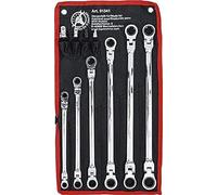 BGS Diy 91541 - Set di chiavi a cricchetto doppie, SW 8-19 mm, 10 pezzi