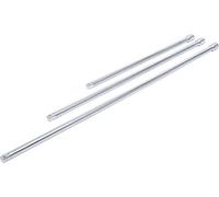 BGS Diy 92237 - Set di prolunga, 3 pezzi, 12,5 mm, 450/600 / 750 mm, cromato luc