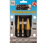 BGS DIY Set Di Punte A Gradini HSS | 3 - 20 Mm | 3 Pezzi - 1616