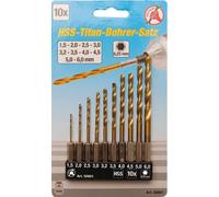BGS DIY Set Di Trapani HSS Titanio Nitrurato 10 Pezzi 50801