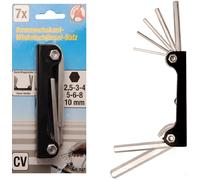 BGS DIY Winkelschlüssel-satz Esagonale Internamente 2,5 - 10 MM 7-tlg. - 787
