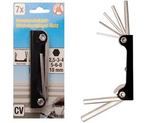 BGS DIY Winkelschlüssel-satz Esagonale Internamente 2,5 - 10 MM 7-tlg. - 787