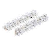 BGS Do it yourself Blocco terminale, 2,5 mm², 2 pezzi, trasparente, CE, Montaggio su pannello, 12 contatti, 16 A, -20°C a +70°C
