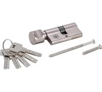 BGS Do it yourself Cilindro di sicurezza per porte, con pomello girevole, 60 mm 85260