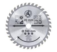 Bgs - Punta In Carburo Di Lama Per Sega Circolare, 160 x 20 x 1.4 x 2.4 mm